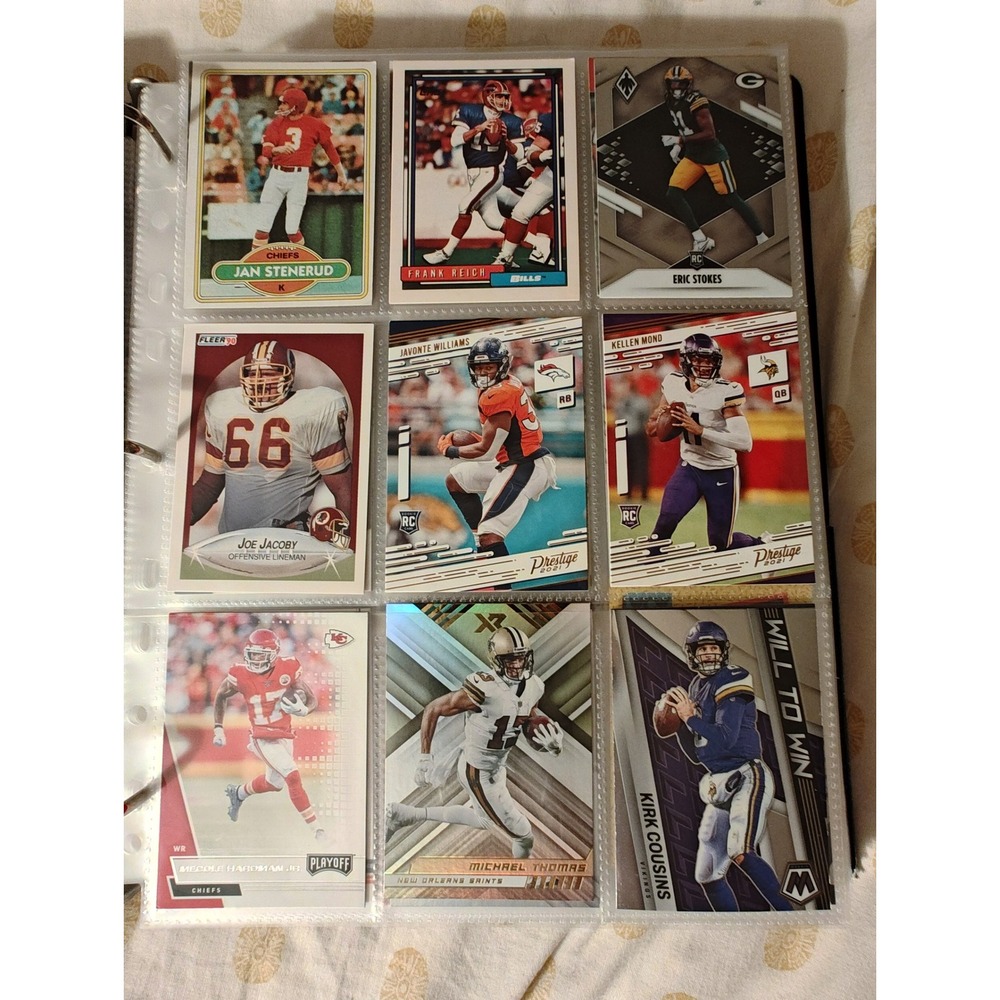 Football Card Lot Panini RC Mosaic Topps Fleer Kirk Cousins Javonte Williams - Picture 2 of 4